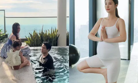 Đông Nhi bầu tháng cuối vẫn đứng 1 chân tập yoga, nhận nhà mới chuẩn bị đón con gái thứ 2