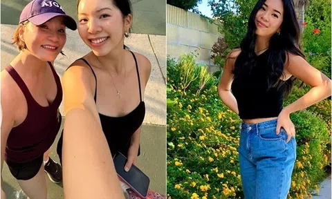 Con gái út Hồng Đào chân dài miên man, căng đầy sức sống làm "mẹ ngắm cả đời không chán"