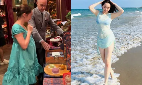 "Mỹ nhân trăm tỷ" Kaity Nguyễn lộ bụng lùm lùm, nói gì trước nghi vấn mang thai con đầu lòng?