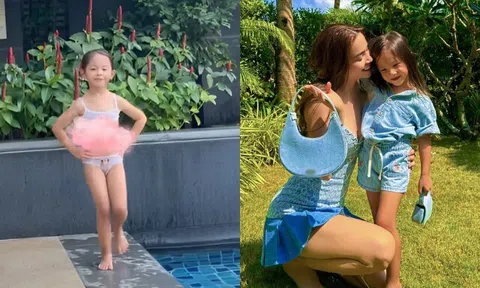 Lisa diện đồ tắm catwalk điêu luyện, ra dáng hoa hậu tương lai, Hồ Ngọc Hà tự hào thừa nhận "con hơn mẹ"