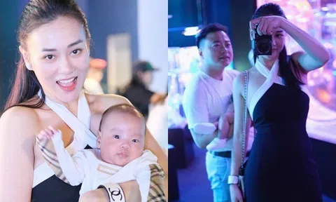 Sao Việt 24h: Phương Oanh khoe con trai với Shark Bình "lột xác" so với lúc mới sinh, "bố bỉm" chăm bế con cho vợ