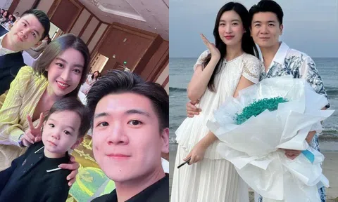 Loạt khoảnh khắc Đỗ Mỹ Linh thân thiết với anh chồng gây chú ý: Ôm eo chúc mừng sinh nhật, cùng đi xem bóng đá
