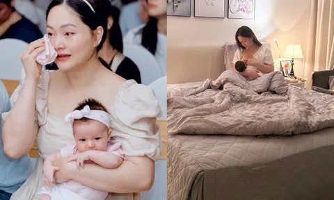 Lan Phương mệt mỏi vì cảnh mẹ bỉm chăm 2 con, thấy khó khăn từ ngày không có chồng Tây ở cạnh