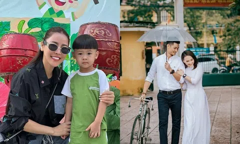Sao Việt 24h: Người nổi tiếng nô nức đưa con đi khai giảng, Bảo Thanh cùng chồng hóa học sinh e ấp như mới quen
