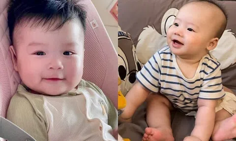 2 quý tử của Sam và Lê Âu Ngân Anh: Đều sở hữu nụ cười "cá heo", điển trai cứ đăng ảnh là "gây sốt"