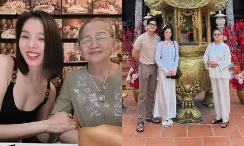 Lệ Quyên cười nhiều từ ngày có "hoa hậu" dọn vào biệt thự trăm tỷ, Lâm Bảo Châu hòa thuận với mẹ vợ tương lai