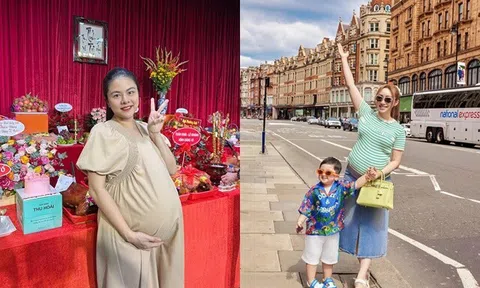 Vân Trang và vợ trẻ Chi Bảo cùng tăng 24kg khi mang bầu: Người tủi thân về ngoại hình, người đi du lịch sang chảnh