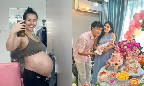 Võ Hạ Trâm tăng 15kg khi mang bầu, lộ mặt mộc cận ngày sinh khiến Kha Ly nhìn là "mê", mong nhanh có "tập 2"