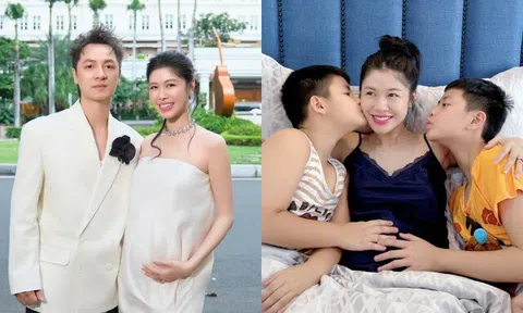 Bà xã Đăng Khôi lo lắng vì mang thai lần 3 ở tuổi 39, hé lộ phản ứng của 2 con trai khi sắp có em