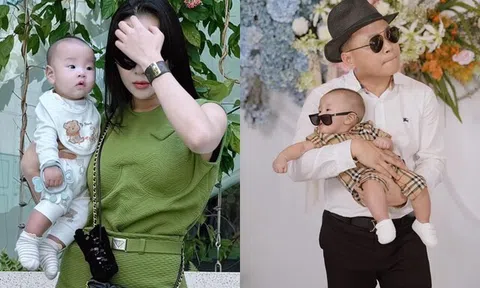 Shark Bình nói con trai là "truyền nhân" của mẹ Phương Oanh, quý tử mới 5 tháng tuổi đã biết "diễn" như ngôi sao