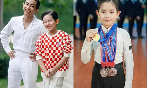 Con trai kiện tướng Khánh Thi vô địch thế giới vẫn vất vả vì bài tập trên lớp, khoe với cô giáo đạt 6 HCV