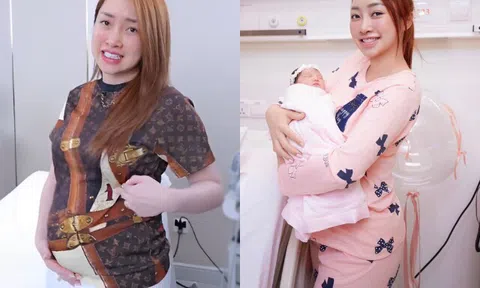 Vợ giàu Chi Bảo lộ "rổ bụng" như chưa sinh em bé, mẹ bỉm "lực lưỡng" với cân nặng gần 80kg