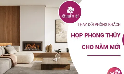 Thay đổi phong thủy phòng khách đón năm mới, mang lại năng lượng tươi mới cho gia đình