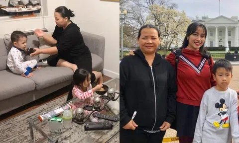 Ốc Thanh Vân 15 năm chưa thay bảo mẫu, 3 con rời Việt Nam sang Úc, bảo mẫu cũng sang thăm, chăm sóc chu toàn