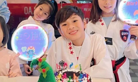 Jacky Minh Trí sinh nhật 13 tuổi ở Mỹ, chững chạc nổi bật so với bạn đồng lứa