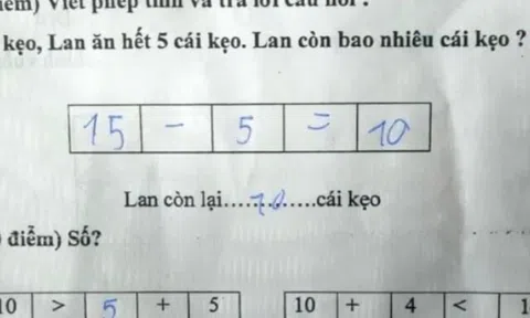 Bài toán tiểu học tưởng dễ nhưng gây lú, phụ huynh cũng bó tay: “14 trừ đi bao nhiêu để lớn hơn 14?"