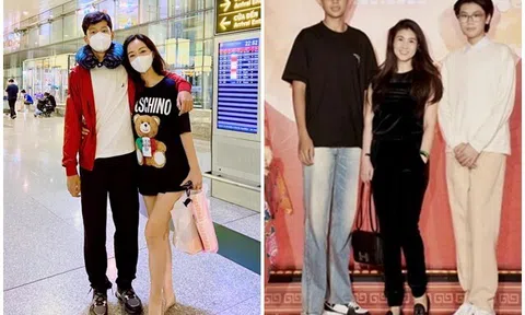 4 mỹ nhân Việt "nấm lùn" bên cạnh con trai: Con Jennifer Phạm Quang Dũng, con Phước Sang chạm mốc 1m9