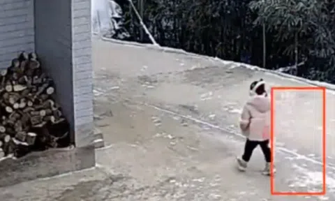 Đi xuất khẩu lao động gửi con gái cho ông bà ở quê, người mẹ bật khóc khi xem camera trước nhà