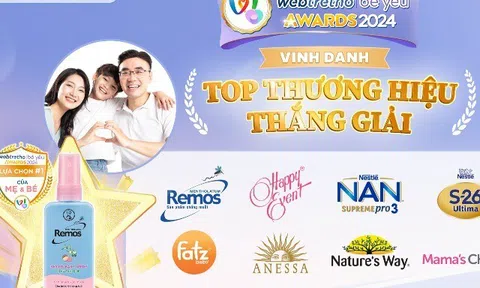 Webtretho & Be Yeu Awards 2024: Vinh danh những thương hiệu hàng đầu lĩnh vực Mẹ và Bé