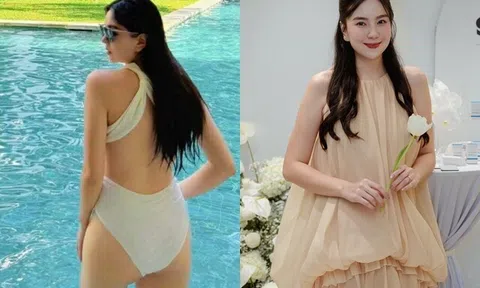 Sao Việt 24h: MC Mai Ngọc diện bikini, hiếm hoi khoe thân hình ở những tháng đầu thai kỳ