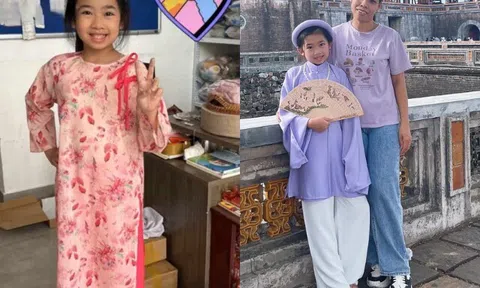 Lavie con gái Mai Phương trổ mã cao ráo và xinh đẹp, nay đã mặc áo dài size gần bằng bảo mẫu