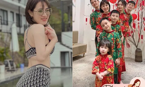 Hot mom Hà Nội vỡ kế hoạch sinh 5 con, càng đẻ càng đẹp, được chồng cưng như trứng mỏng