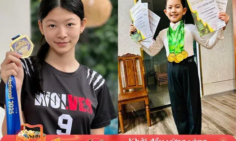 Các con sao Việt đoạt giải thưởng trong năm qua: Ái nữ nhà Bình Minh xinh, học giỏi, quý tử Khánh Thi nhận toàn "vàng"