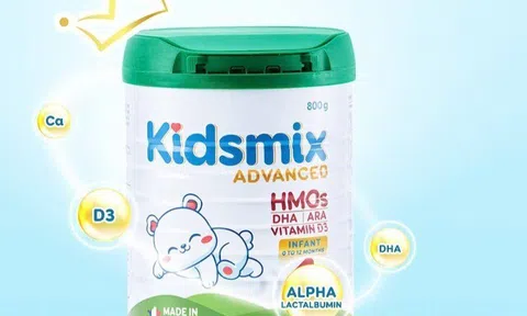 Kidsmix Advanced follow up formula 3 giàu đạm Alpha lactalbumin giúp bé phát triển toàn diện