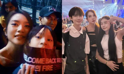 Vợ chồng Lý Hải đưa con đi concert 2NE1, quý tử đầu lòng là bản sao của bố nay trổ mã "cao ngất"