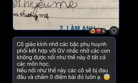 Cô giáo tiểu học “đau đầu nhức óc” sau khi chấm bài tập về nhà, nhắn tin vào nhóm lớp “cầu cứu” phụ huynh