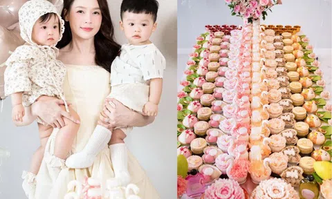 Sam làm dâu Hàn "1 nách 2 con" dọn mâm thôi nôi đẹp mắt hút nghìn like, cặp song sinh nay rõ nét xinh yêu