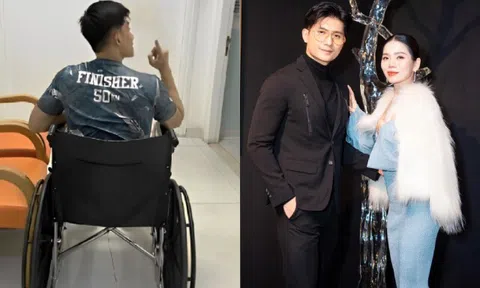 "Hồng hài nhi" kém 12 tuổi của Lệ Quyên đăng ảnh ngồi xe lăn kèm dòng trạng thái mệt mỏi khiến nhiều người lo lắng