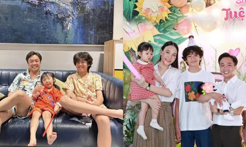 Cường Đô La rủ Subeo mặc vừa in đồ ngủ lụa của Đàm Thu Trang, cựu mẫu "tá hỏa" khi nhìn thấy