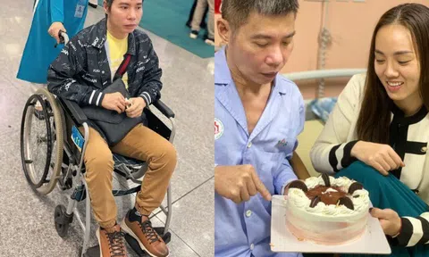Vợ NSND Công Lý công khai hình ảnh đưa chồng sang Nhật trị bệnh, "cô Đẩu" trẻ trung như "tái sinh" nhờ bà xã