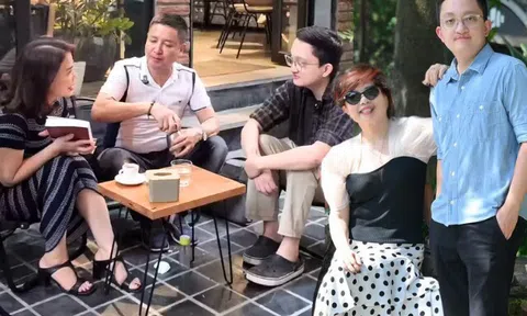Con trai NSƯT Chí Trung gọi bạn gái của bố là "chị", gia đình tâm sự thoải mái nhắc về "mẹ Ngọc Huyền"