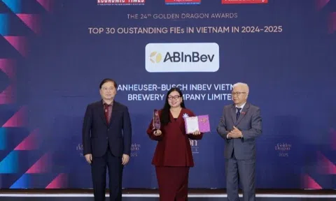 AB InBev liên tiếp 4 năm được vinh danh tại giải thưởng Rồng Vàng