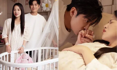 Gin Tuấn Kiệt - Puka đón con đầu lòng sau 5 lần đám cưới, khoảnh khắc trên giường sinh đẹp như phim điện ảnh