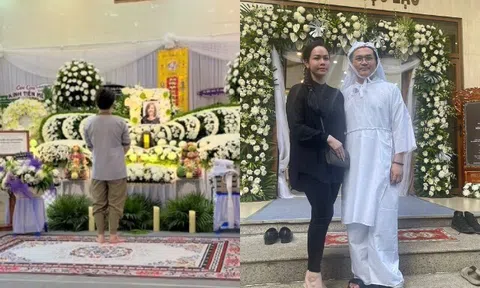 Xót xa cảnh NSƯT Đại Nghĩa lặng nhìn di ảnh mẹ khi tang lễ vãn người, Nhật Kim Anh "sát cánh" lo hậu sự