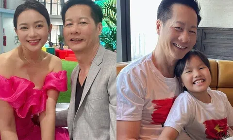 Phan Như Thảo cùng chồng đại gia hơn 26 tuổi phải tranh thủ "đánh lẻ" khi con đi học, ái nữ giờ giống y chang bố