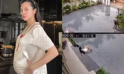 Sao Việt 24h: Mẹ bầu Quỳnh Lương khiến nhiều người thót tim khi trượt chân ngã đau điếng ở tháng thứ 6 thai kỳ