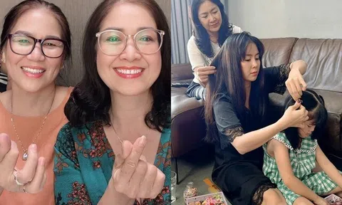 Lê Phương khoe mối quan hệ với mẹ ruột và mẹ chồng, 2 bà thông gia trẻ đẹp nhìn giống như chị em sinh đôi