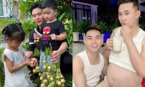 Thanh Đoàn "flex" góc biệt thự có vườn trái cây trĩu quả, được khuyên sinh thêm con với Hà Trí Quang