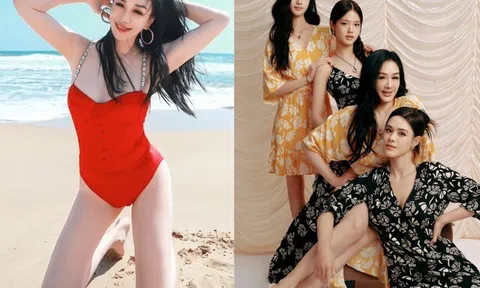 Hoa hậu gốc Việt khiến 3 người đàn ông Trung Quốc say đắm, 3 con gái đều cực phẩm chứng tỏ gen mẹ quá tốt