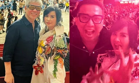 Chồng Thanh Lam "đi quẩy" với hội bạn toàn ngôi sao của vợ, bác sĩ từng không quen ngành showbiz nay như "hòa tan"