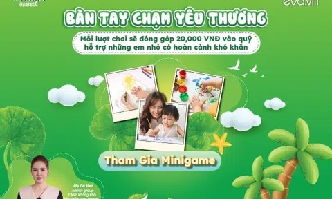 Minigame “Bàn Tay Chạm Yêu Thương” – Cùng bé vẽ lên mùa hè rực rỡ