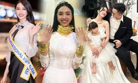 Chân dung người đẹp từng được Thùy Tiên thay thế thi Hoa hậu Quốc tế: Lấy chồng Tiến sĩ, đám cưới được tặng 13 cây vàng