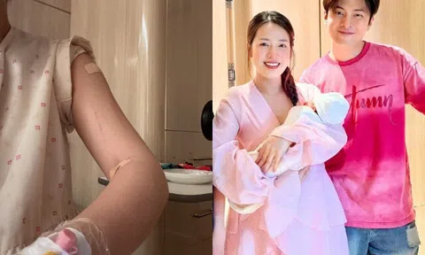 Puka được chồng Gin Tuấn Kiệt chăm kỹ vẫn xanh xao đáng lo, mẹ bỉm hạnh phúc khoe ảnh đầu đời của con
