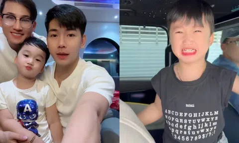 Con trai Hà Trí Quang từng khóc nấc khi xa Thanh Đoàn, nay hiểu chuyện còn động viên bố đi làm kiếm tiền mua sữa