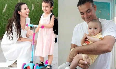 Võ Hạ Trâm đưa ái nữ đi chơi riêng mà không có "2 chàng trai" bên cạnh, con gái lai Ấn biết nói giọng Phú Yên