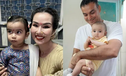 Võ Hạ Trâm đưa ái nữ đi chơi riêng mà không có "2 chàng trai" bên cạnh, con gái lai Ấn nhưng lại nói giọng Phú Yên